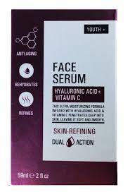 YOUTH + FACE SERUM HYALURONIC ACID + VITAMIN C 59ML