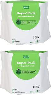 B.PURE SUPER PADS ORGANIC COTTON  8COUNT