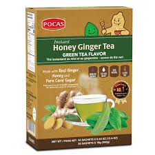 POCAS HONEY GINGER TEA  GEEN TEA FLAVOR 360G