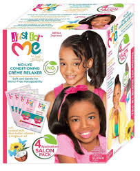JUST FOR ME NO-LYE CONDITIONING CREME RELAXER CHILDREN'S SUPER FORTE 4 TOUCH-UP APPLI