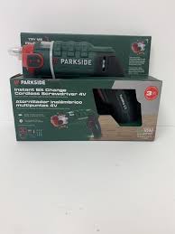 PARKSIDE INSTANT BIT CHANGE CORDLESS SCREWDRIVER 4V