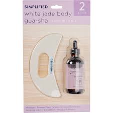 SIMPLIFIED WHITE JADE BODY GUA-SHA+LAVENDER OIL