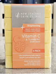 NEW ZEALAND SKIN CLINIC VITAMIN C &amp;TURMERIC BODY SOAP 5 PACK