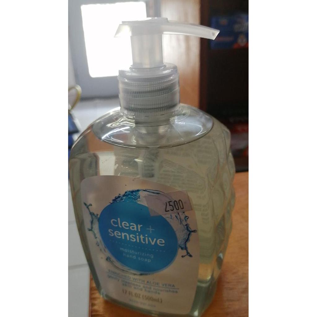 CLEAR + SENSITIVE HAND SOAP/ ALOE VERA
