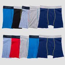 HANES 5 BOXER BRIEFS WHITE(DESSOUS HOMME/COLORÉ ) M