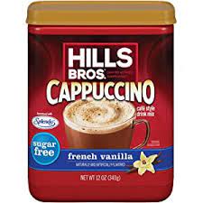 HILLS BROS CAPPUCCINO FRENCH VANILLA SUGAR FREE