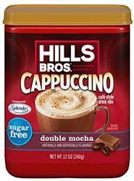 HILLS BROS CAPPUCCINO DOUBLE MOCHA  SUGAR FREE