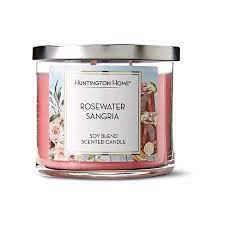 HUNTINGTON CANDLE BIG ROSE WATER SANGRIA