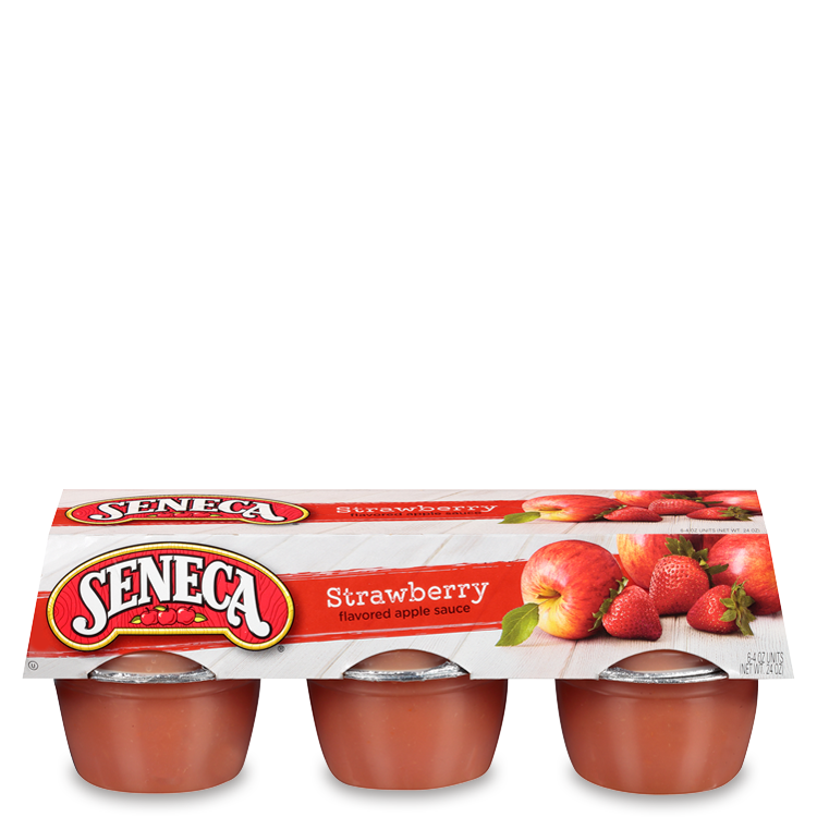L. STRAWBERRY APPLE SAUCE 6 PACK(COMPOTE DE POMMES)