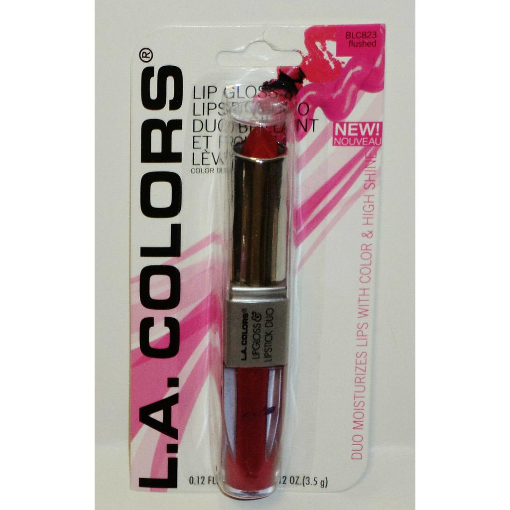 L.A COLORS LIP DUO GLOSS/FLUSHED 823