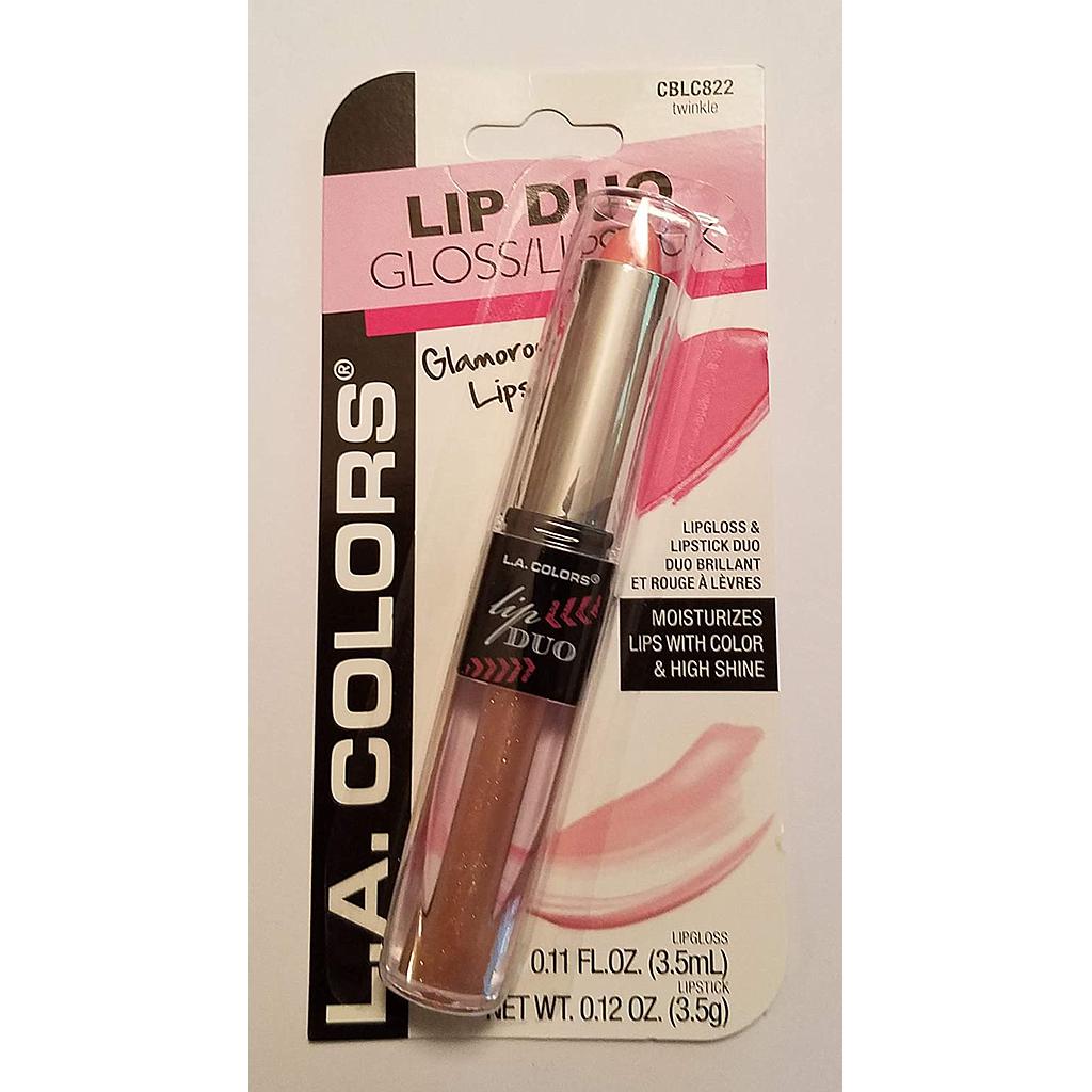 L.A COLORS LIP DUO GLOSS/OK TWINKLE 822