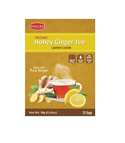 POCAS HONEY GINGER TEA LEMON FLAVOR