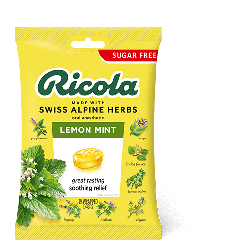 RICOLA LEMON MINT(BONBON MENTHOLE')
