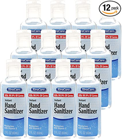 XTRACARE HAND SANITIZER ANTIBACTÉRIEN GEL MAIN EN PAQUET 24