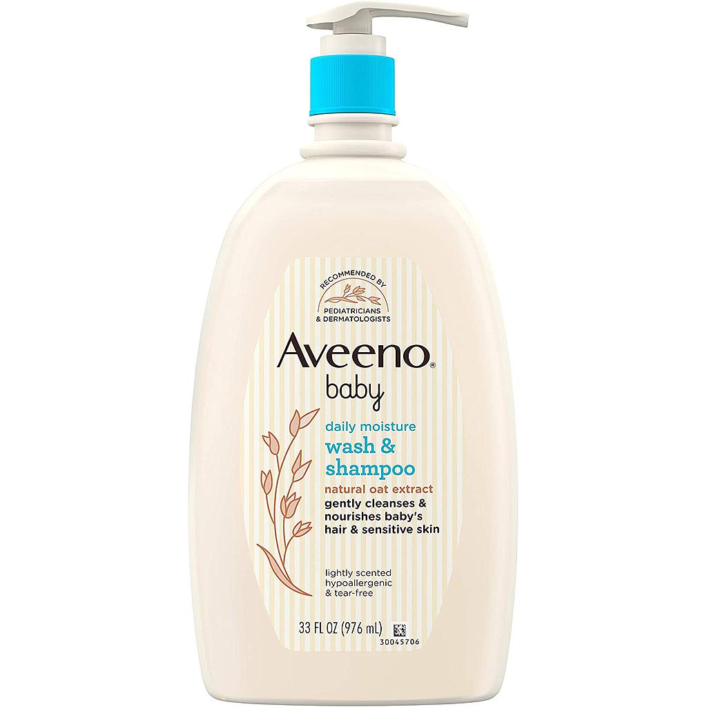 AVEENO BABY WASH&amp; SHAMPOO NATURAL OAT EXTRACT 976ML