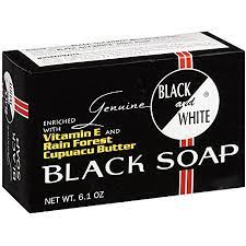 BLACK AND WHITE BLACK SOAP
