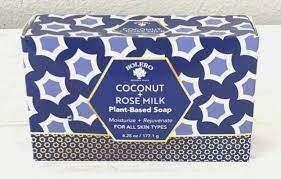 BOLERO COCONUT AND ROSE MILK SOAP( SAVON AU COCO ET AU LAIT DE ROSE)