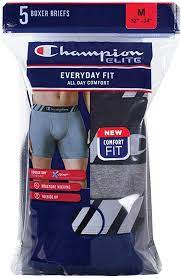 CHAMPION 5 BOXER BRIEFS (S)