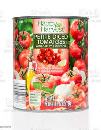 HAPPY HARVEST DICED TOMATOES GARLIC(TOMATE HACHEEAIL ET AU BASIL)