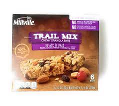 MILLVILLE TRAIL MIX FRUIT &amp; NUT(BARS)
