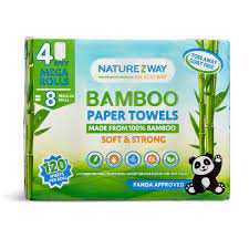 NATURE Z WAY BAMBOO PAPER TOWEL 12MEGA ROLLS
