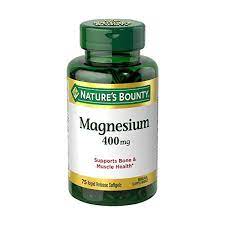 NATURE'S BOUNTY MAGNESIUM 400 MG(75 SOFLTGELS)