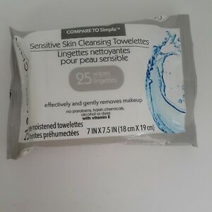SASSY+CHIC SENSUTIVE SKIN CLEANSING TOWELETTES