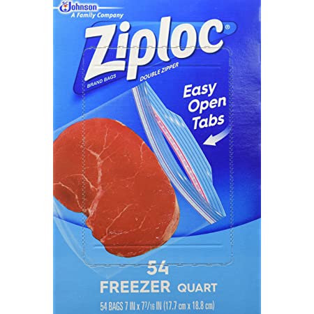 SCJOHNSON ZIPLOC QUART FREEZER 54