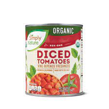 SIMPLY NATURE ORGANIC DICED TOMATOES SIMPLY