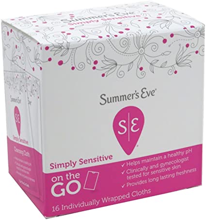 SUMMER'S EVE SIMPLY SENSITIVE 5 IN 1/ LINGETTE