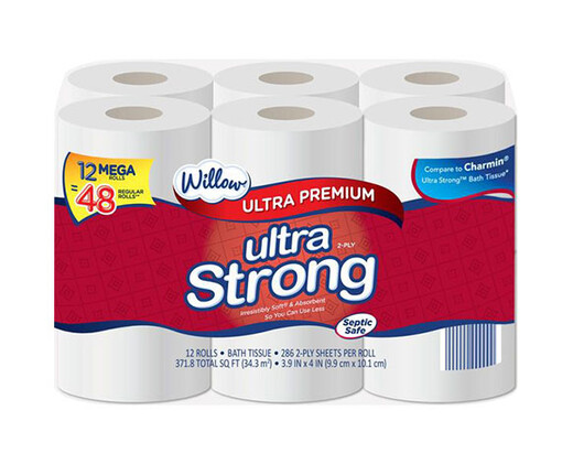 WILLOW TOILET TISSUE( PAPIER HYGIÉNIQUE)