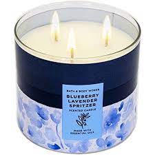 BATH AND BODY BLUEBERRYLAVENDER SPRITZER CANDLE