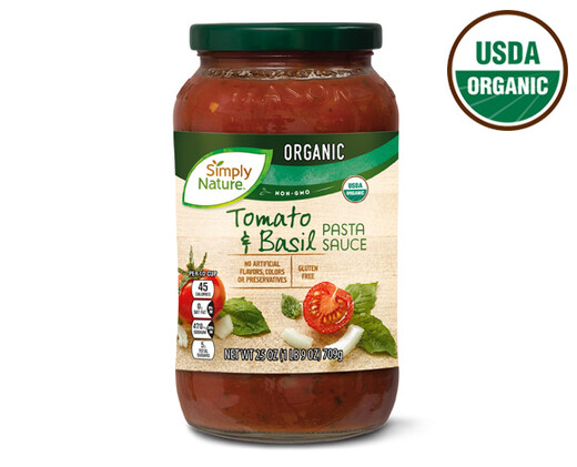 SIMPLY NATURE ORGANIC  TOMATO BASIL PASTA SAUCE