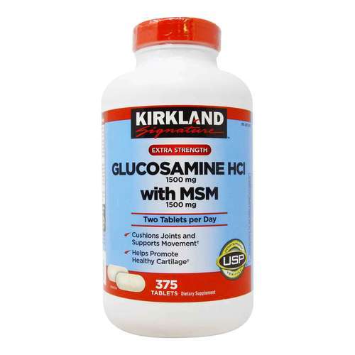 KIRKLAND GLUCOSAMINE HCI WITH MSM 375 TABLETS