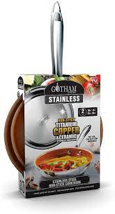 GOTHAM POELE HARD ANODIZED 2PACK FRY PANS