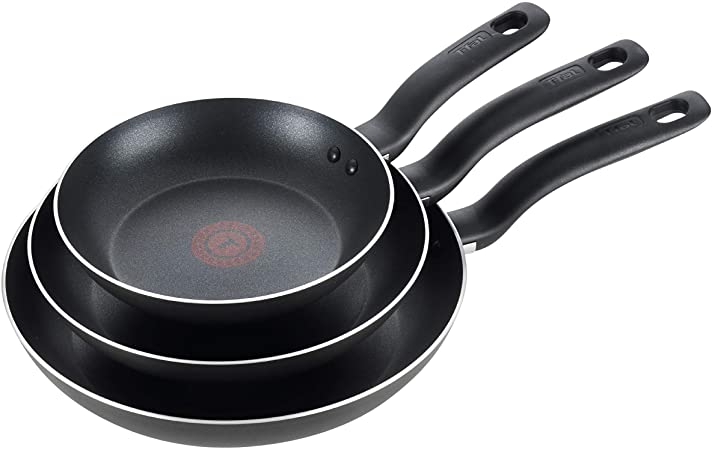 T-FAL POELE TITANIUM 3PACK FRY PAN SET