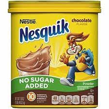 NESTLE NESQUIK NO SUGAR ADDED CHOCOLATE  453G