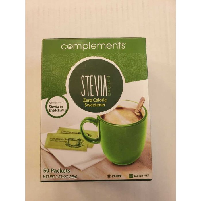 STEVIA COMPLEMENTS ZERO CALORIE 50PACKETS
