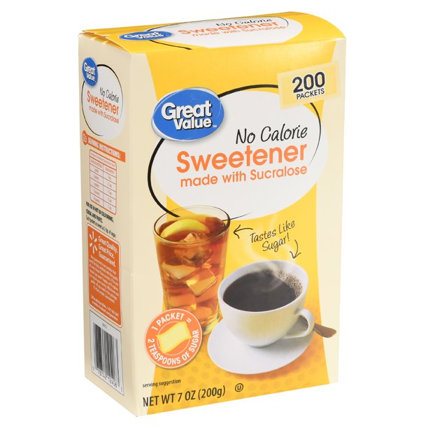 GREAT VALUE SWEETENER(SUCRE DES DIABETIQUES) 200PACKET
