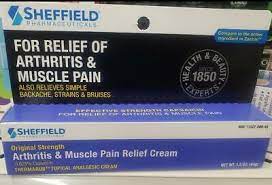 SHEFFIELD FOR RELIEF OF ARTHRIS AND MUSCLE PAIN