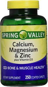 SPRING VALLEY  CALCIUM MAGNESIUM ET ZINC